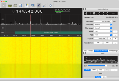 GQRX SDR Empfangssoftware