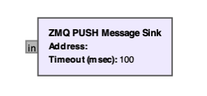 ZMQ PUSH Message Sink